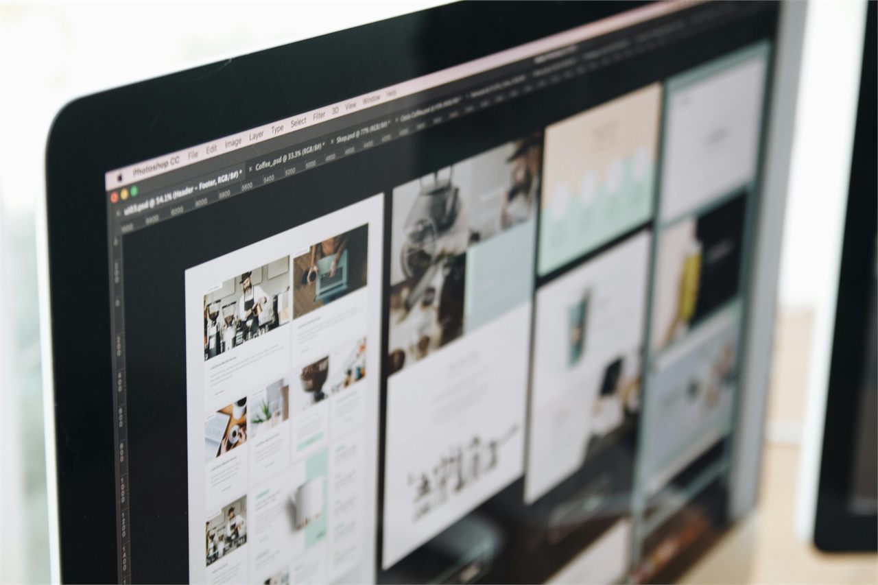 image showing design work being performed on a computer screen